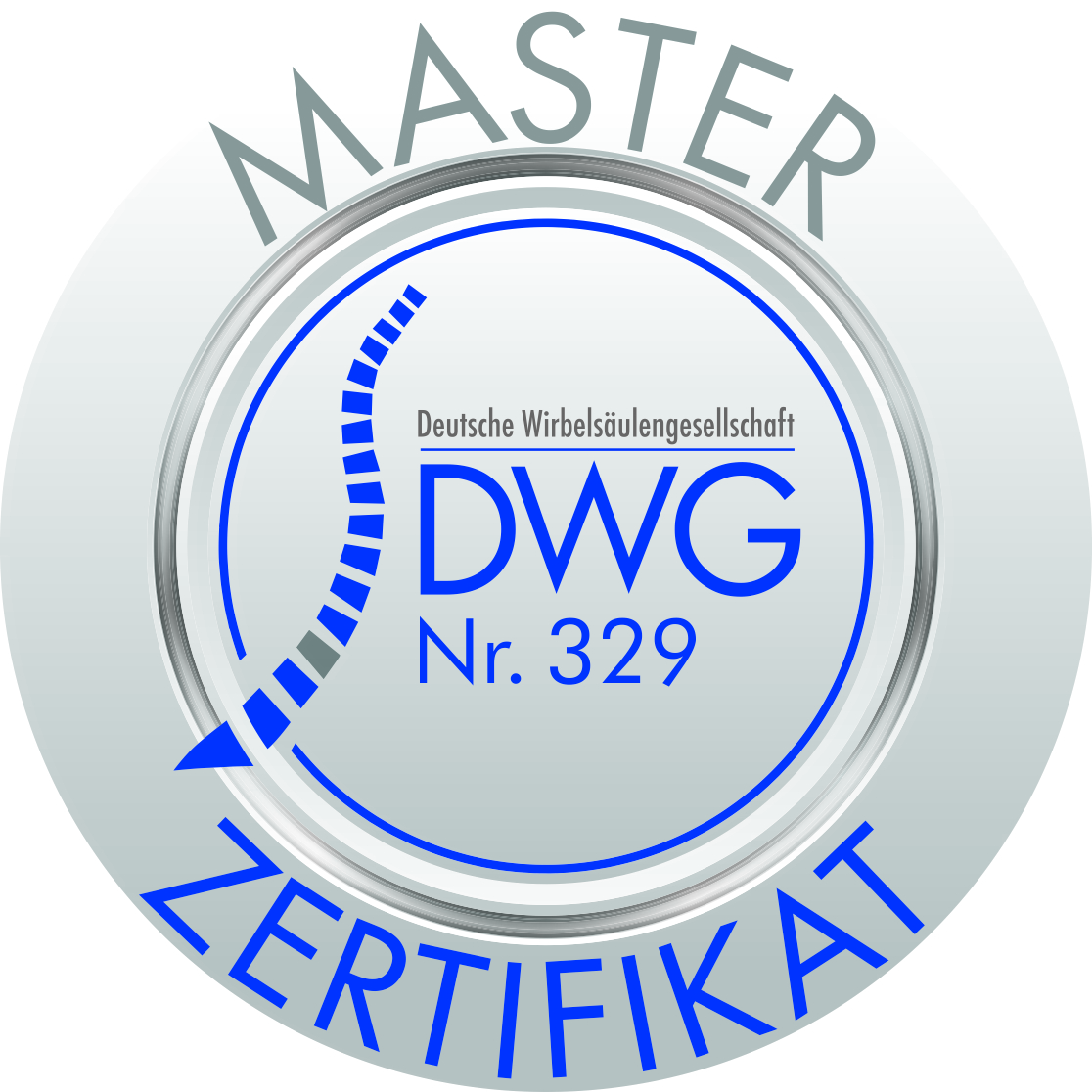 Logo Master-Zertifikat der Deutschen Wirbelsäulengesellschaft Logo Master-Zertifikat der Deutschen Wirbelsäulengesellschaft